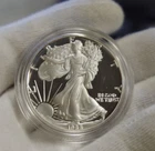 1988 S US Proof Silver Eagle $1 Original Cap