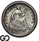 1853-O Seated Liberty Half Dime w/ Arrows, Choice BU+, Tougher Date