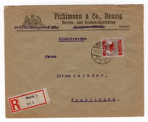 Gdansk 45II Come Ef On Letter R Fichtmann E Co BPP APPRAISAL 170EUR (EA3253
