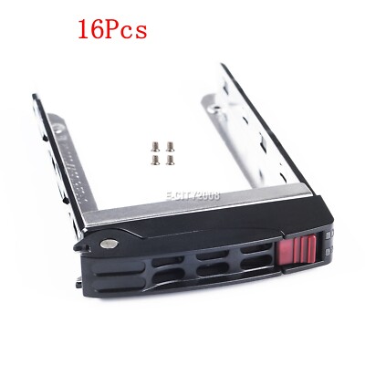 Lot of 16 SuperMicro 2.5 in SAS SATA SSD Caddy w/Screws 01-SB16105-XX00C102