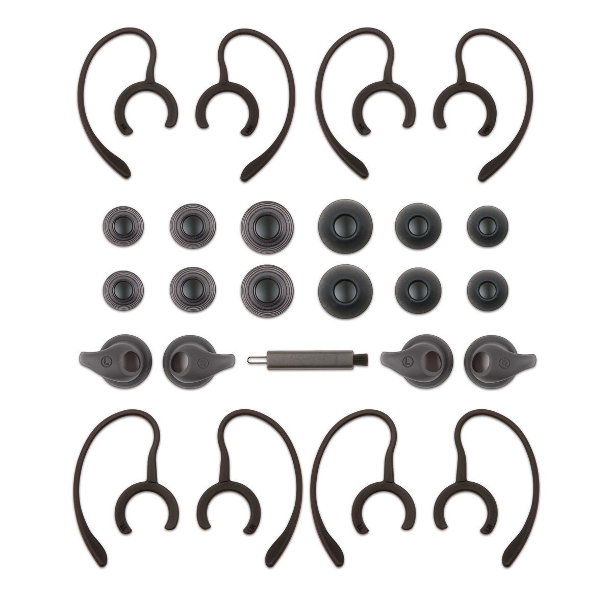 Audeze Accessory Kit For iSine Includes 4 Sets Of Curved Earhooks, 3 Sizes tips
