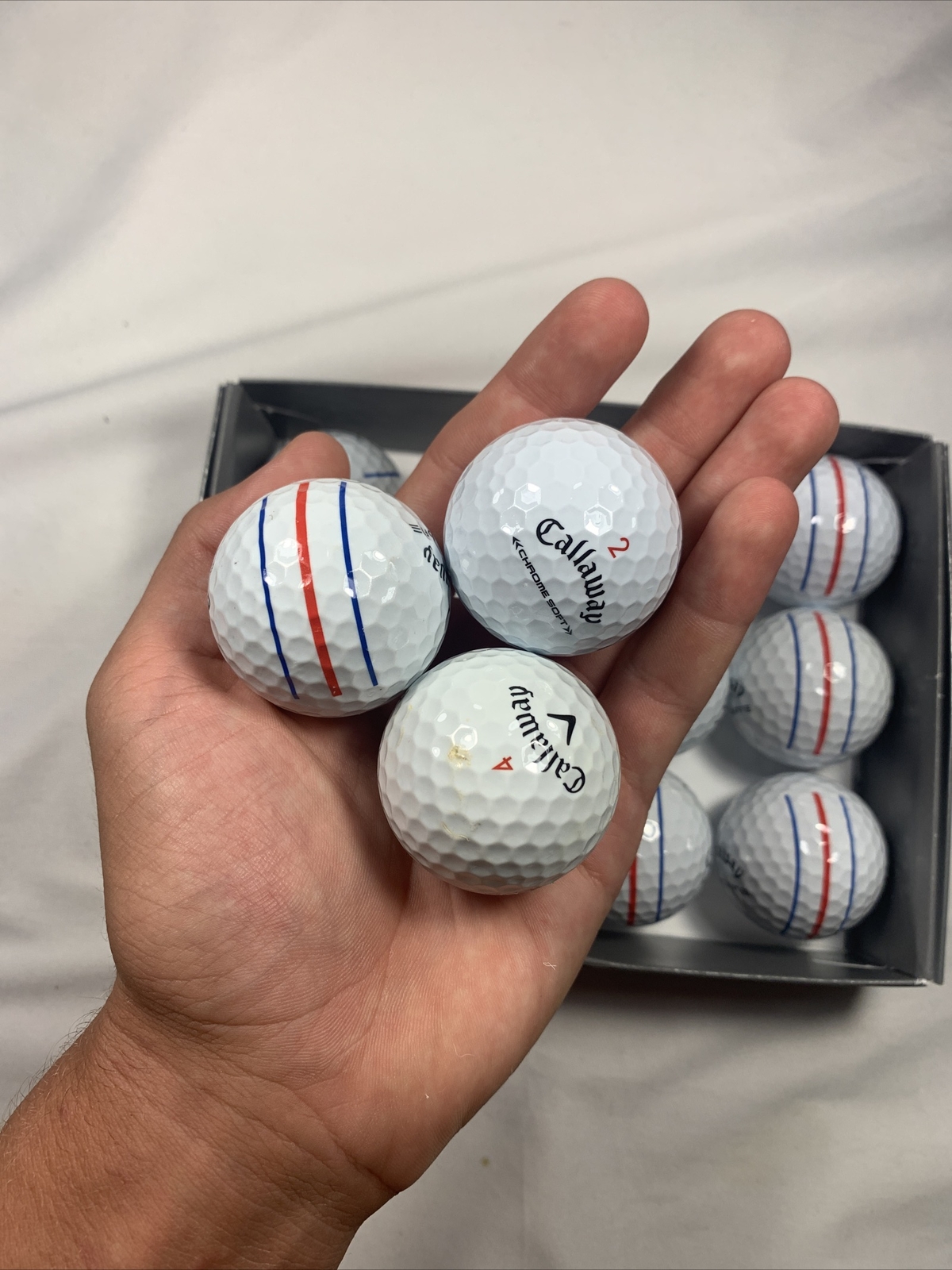 1 Dozen Callaway Triple Track Chrome Soft Golf Balls AAAAAAAA