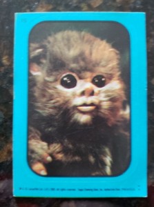 Star Wars Return Of The Jedi Sticker 15 Baby Ewok Ebay