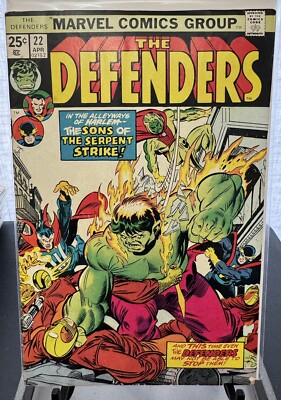 The Defenders Vol. 1 # 22 Marvel 1975 Bronze Age