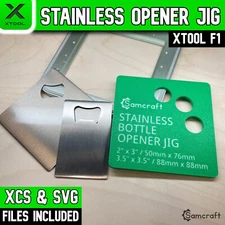 xTool F1 Stainless Steel Bottle Opener Jig, xTool Fiber Laser Jig Laser Template
