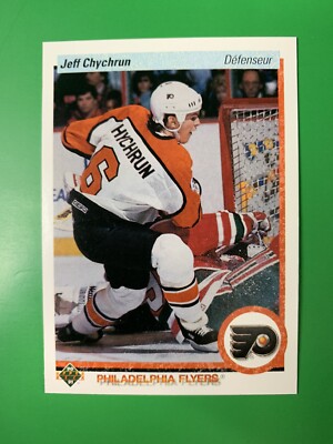 1990-91 Upper Deck French Jeff Chychrun RC Philadelphia Flyers