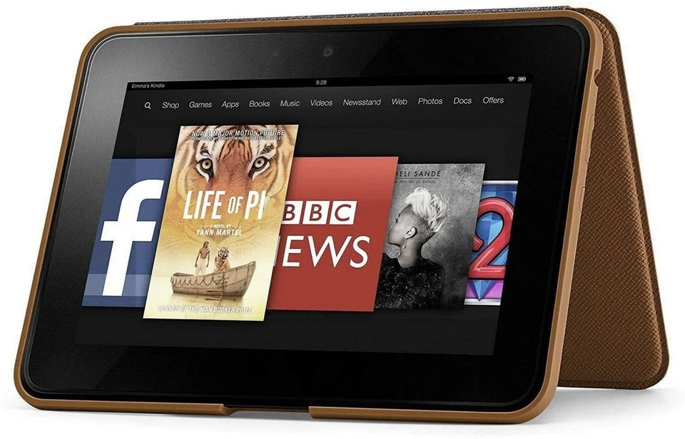 Genuine Amazon Standing Leather Case Kindle Fire HD 8.9" (2nd Gen. 2012 Release) - Image 3 of 4