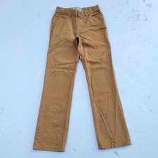 Cherokee Boys Size 10 Khaki Beige Straight Leg Jeans Adjustable Waist