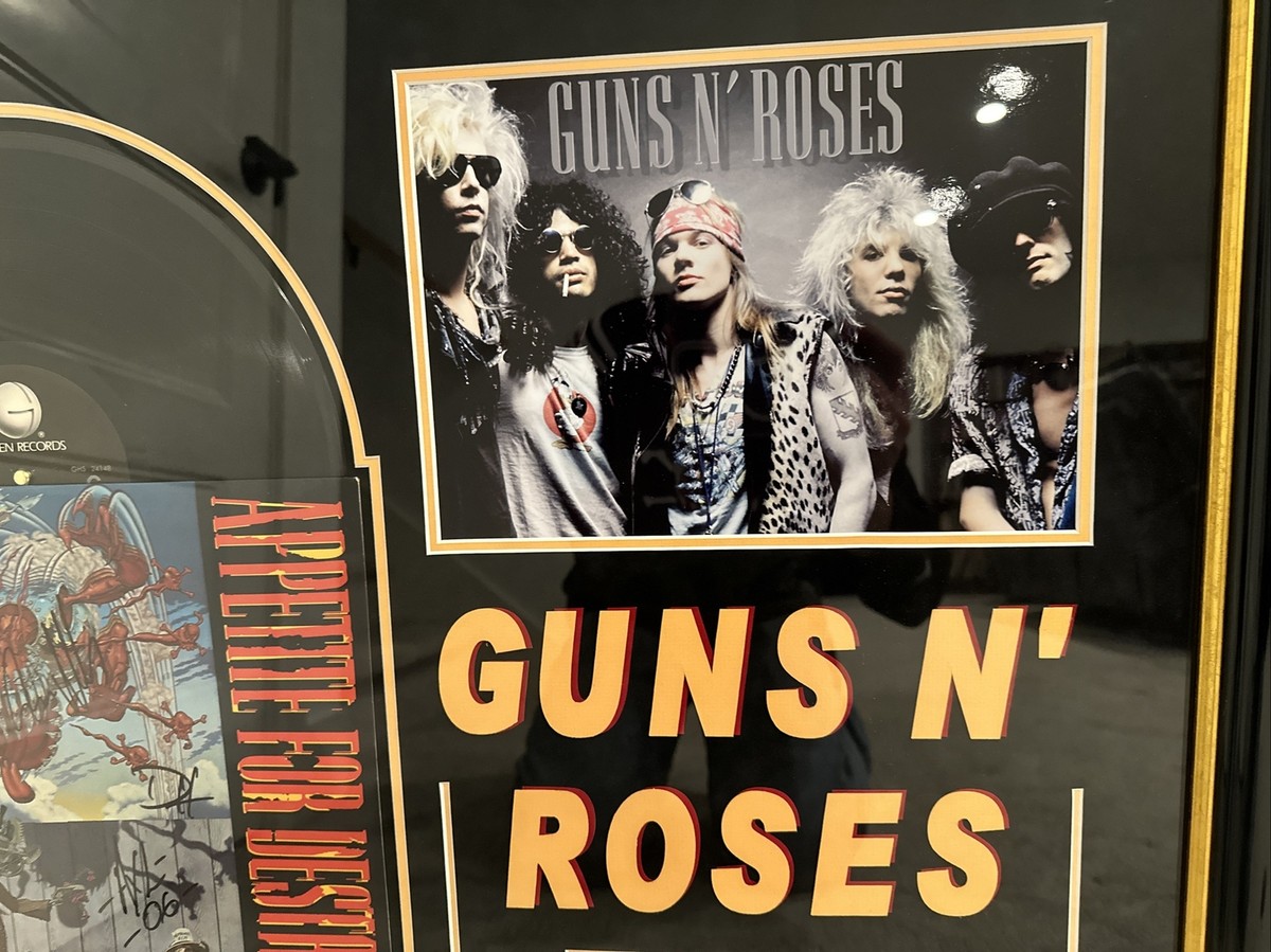 Guns N Roses Signed Appetite For Destruction Original Album Cover