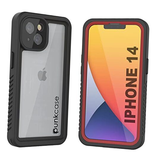 for iPhone 14 Waterproof Case [Extreme Series] [Slim Fit] [IP68 Certified] Red