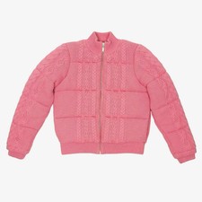 Loveshackfancy Andora Bomber Jacket Small Powder Blush Pink Cotton