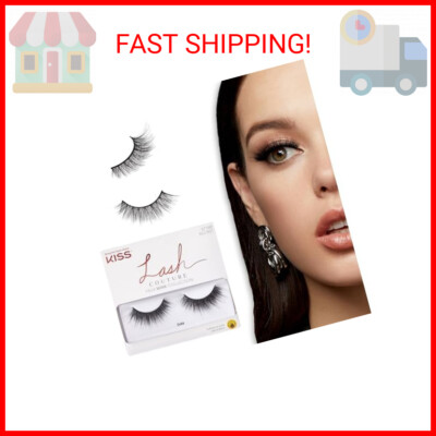 KISS Lash Couture, False Eyelashes, Gala', 12 mm, Includes 1 Pair Of Lashes, Con