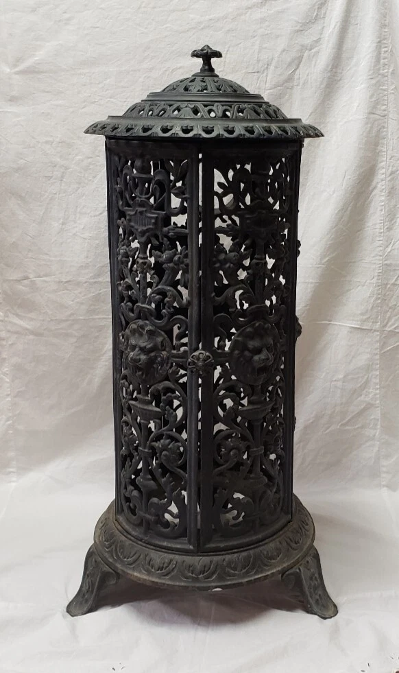 Rare Antique French Art-Nouveau Victorian Parlor Cast Iron Stove - 19th  Century | eBay