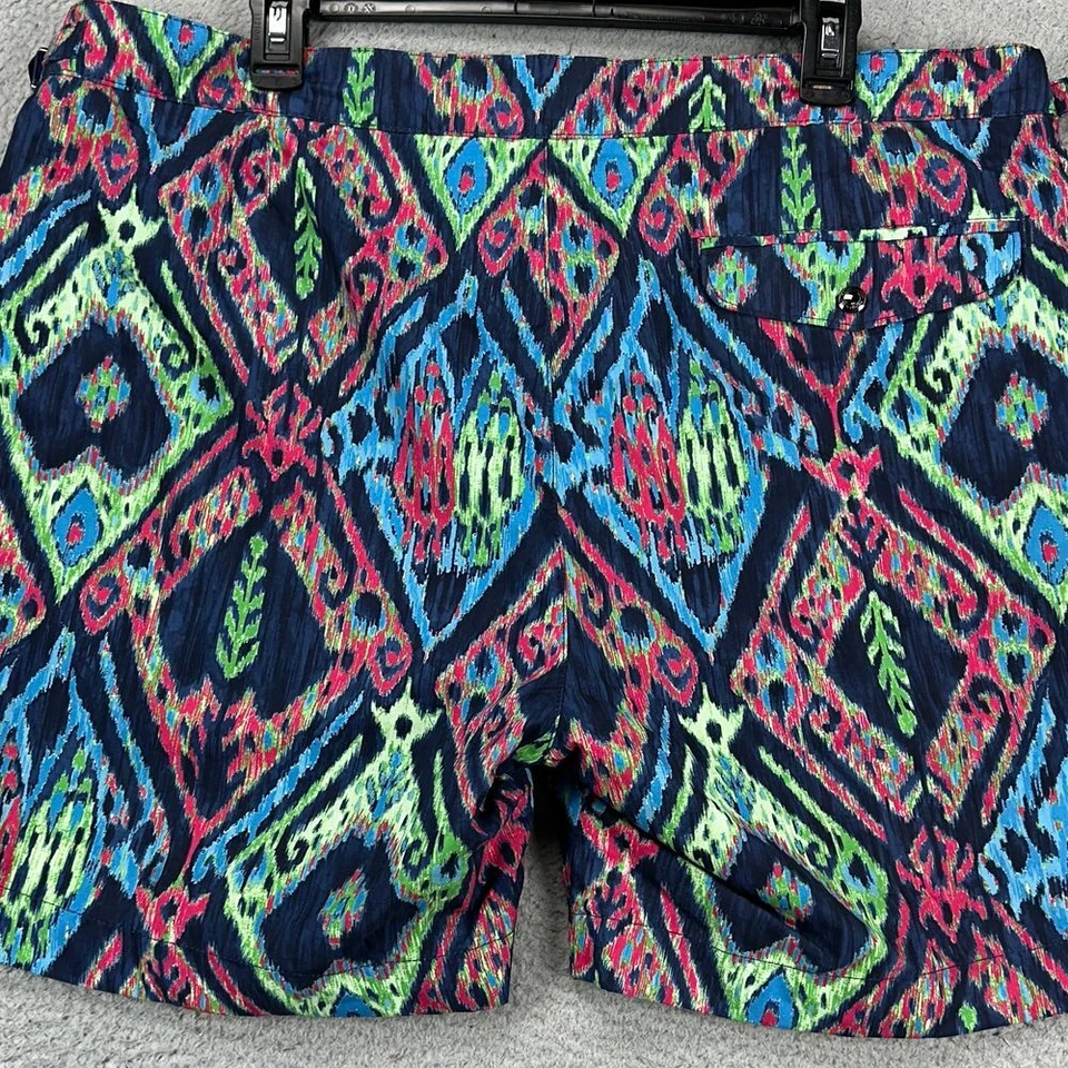 Polo Ralph Lauren Swim Trunks Mens 38 Multi Monaco Abstract Watercolor Floral - Image 2 of 4