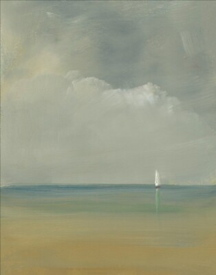 Anne Packard: Lone Sail: 1933: Archivqualität Kunstdruck