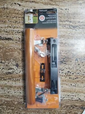 Prime-Line 10" Wood Tone Steel Outdoor Sliding Glass Door Lock Set C1032