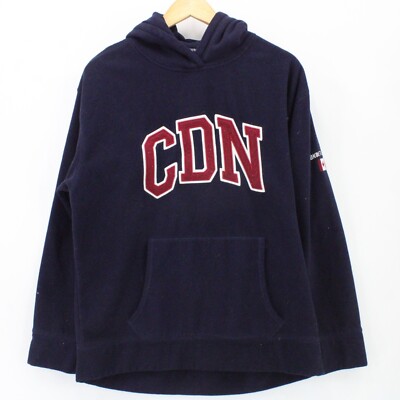 Vintage Mondetta Sport Hoodie Sweatshirt Men Navy Blue Canada