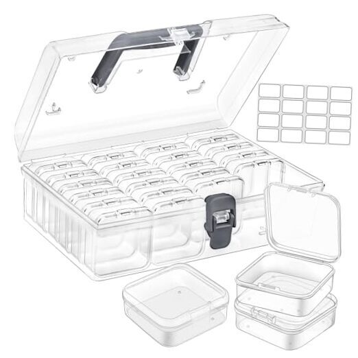 Bead Organizer Box with Handle Pcs Small Bead Organizers and Rectangle 25