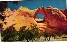 Vintage Postcard - 1953 Window Rock Arizona Located In Central Navajo Region