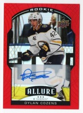 2020-21 Upper Deck Allure Rookie Red Diamond Auto #XRC-DC Dylan Cozens