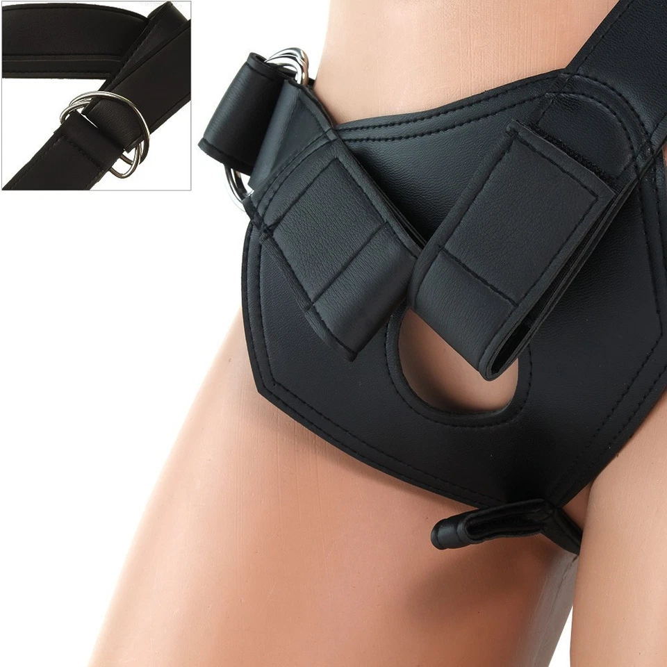 King Cock Strap-On Harness with 8" Dildo Brown - Realistic Dong Sex Toy - Image 3 of 4