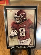 2022 SAGE  Artistry Series John Metchie III Rookie Card ALABAMA Crimson Tide 