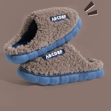 Ladies Memory Foam Slippers Women Washable Warm Fur Slip On Winter Mules Shoes