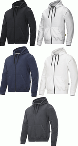 Snickers Workwear 2801 Classic Zip Hoodies Mens Hoodies SnickersDirect SteelGrey