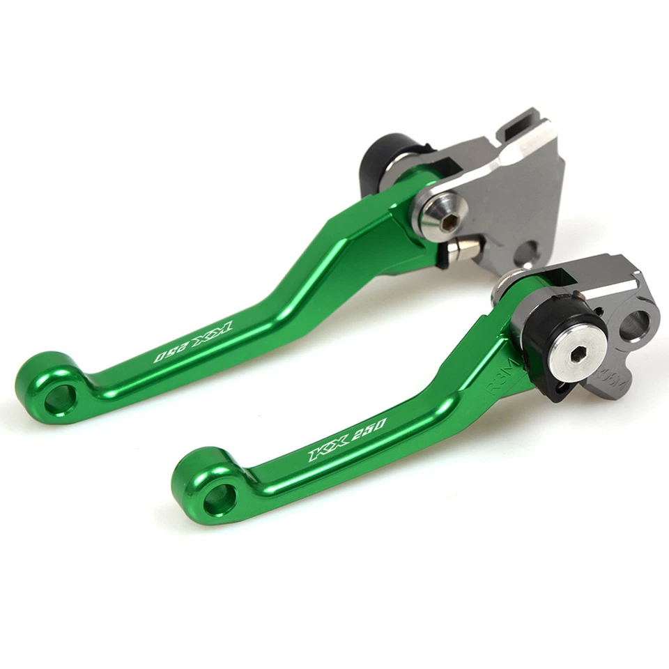 Motorbike Green CNC Dirtbike Clutch and Brake Lever For KAWASAKI KX250 1990-2004 Foto 2 de 4