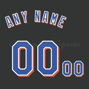 ny mets custom jersey
