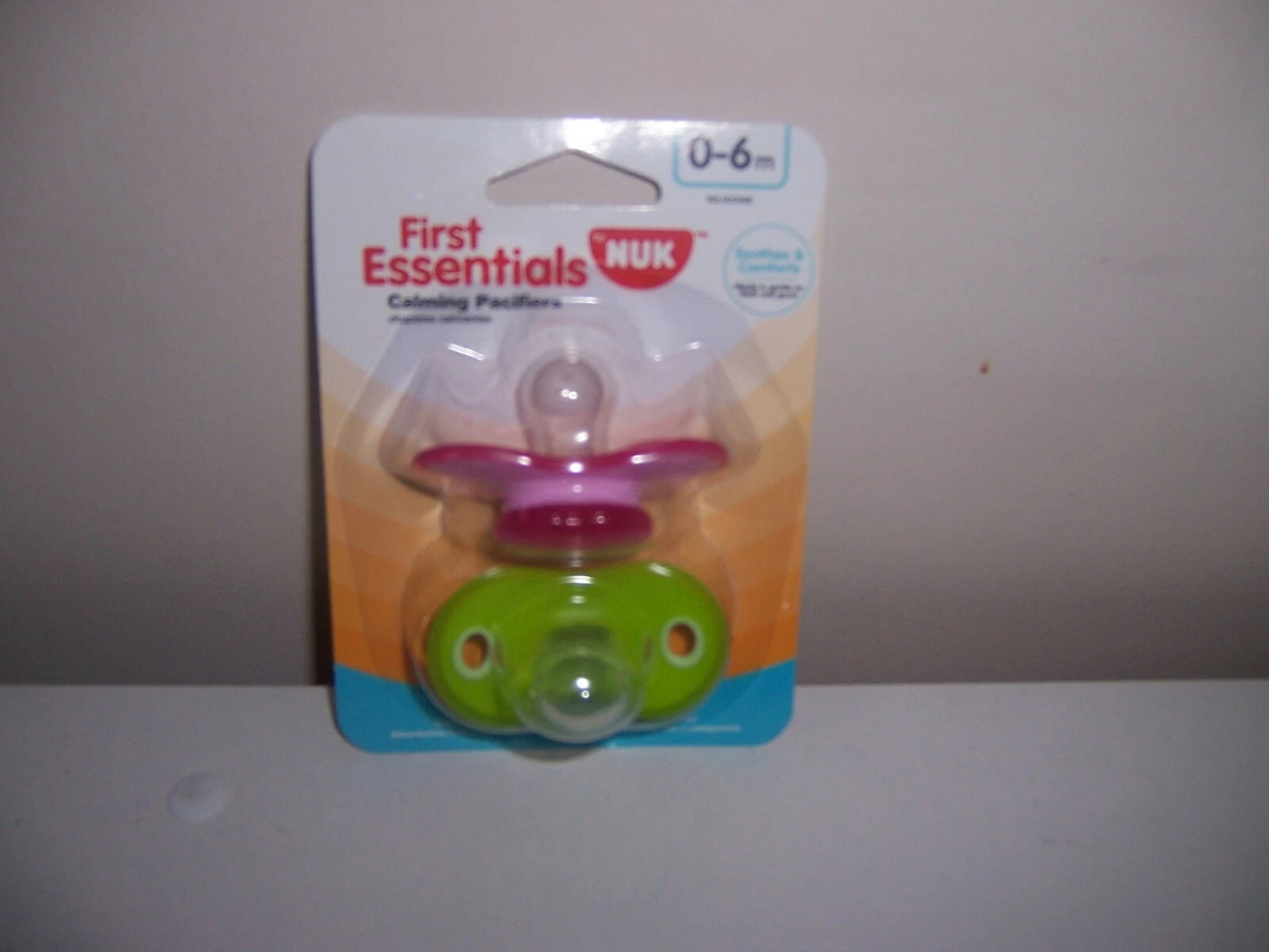 NUK First Essentials calming pacifiers 0-6 months pink green new
Opens in a new window or tab