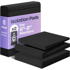 Pair of Studio Monitor Isolation Pads Premium Acoustic Foam to Elevate Audio ...