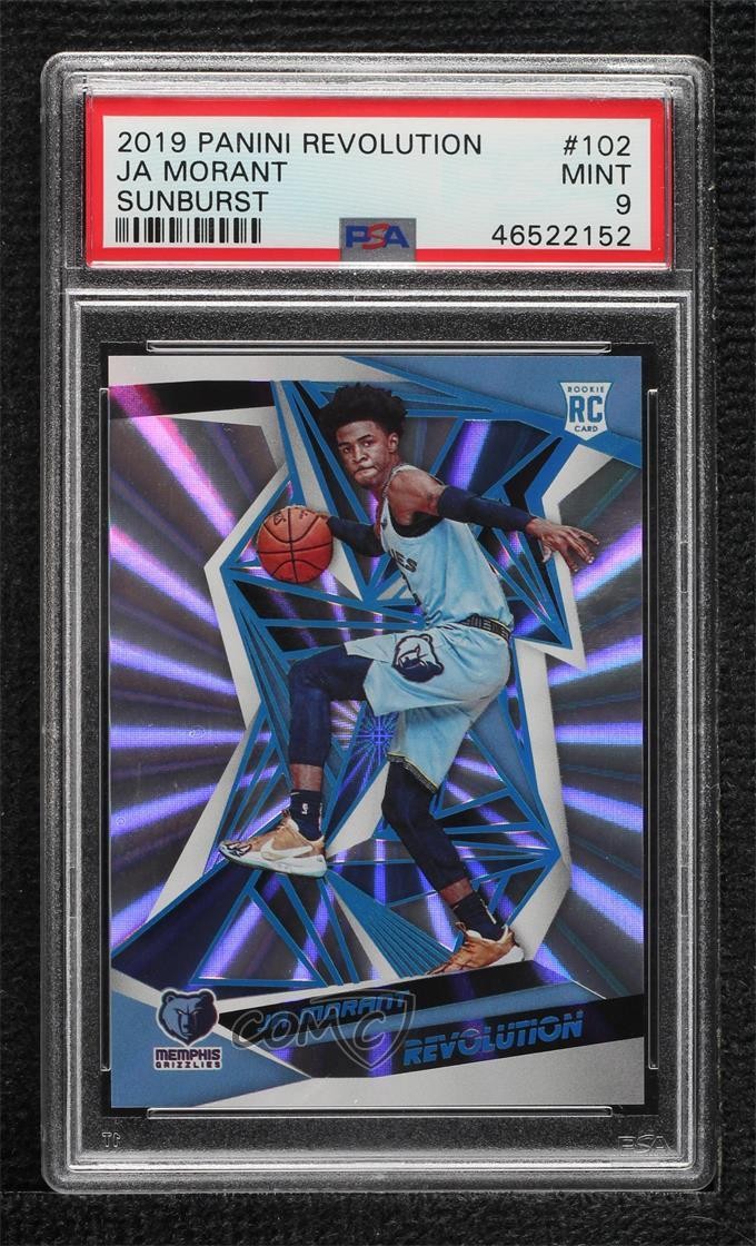 2019-20 Panini Revolution Rookies Sunburst 40/75 Ja Morant #102 PSA 9 MINT 0n64