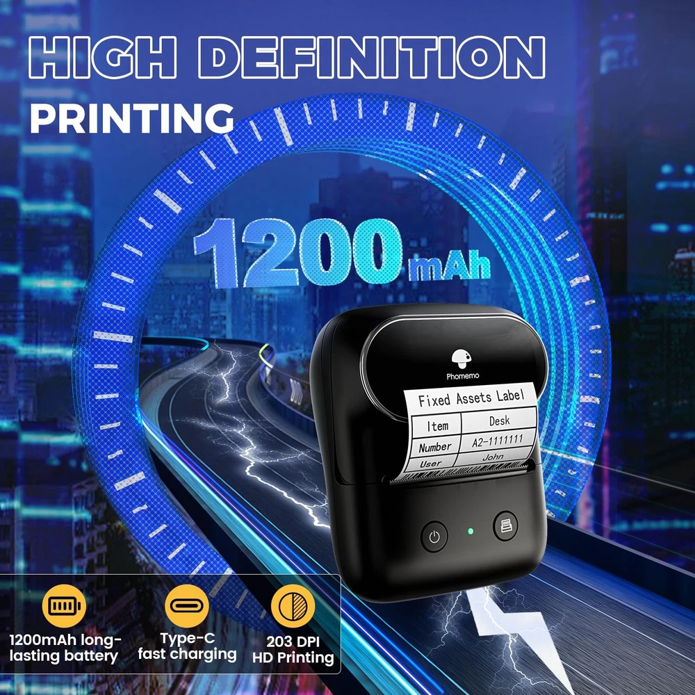 Bluetooth Thermal Label Maker M108 for Home Office & Small Business Bluetooth Thermal Label Maker M108 for Home Office & Small Business