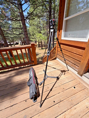 Sachtler Ace XL Carbon Fiber Tripod System with Fluid Head, Ground Spreader. Bag