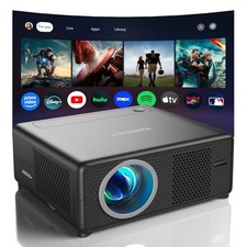 Mini Projector with WiFi and Bluetooth, Built-in Movie Projector with apps
