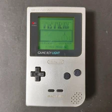 Nintendo Game Boy Light Launch Edition Silver Console Tested Japan