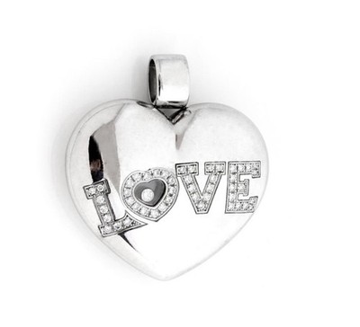 Chopard Happy Diamond LOVE Large Puffed Heart Pendant