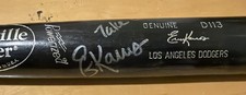 Eric Karros Los Angeles Dodgers Signed Game Used Auto Slightly Cracked Bat