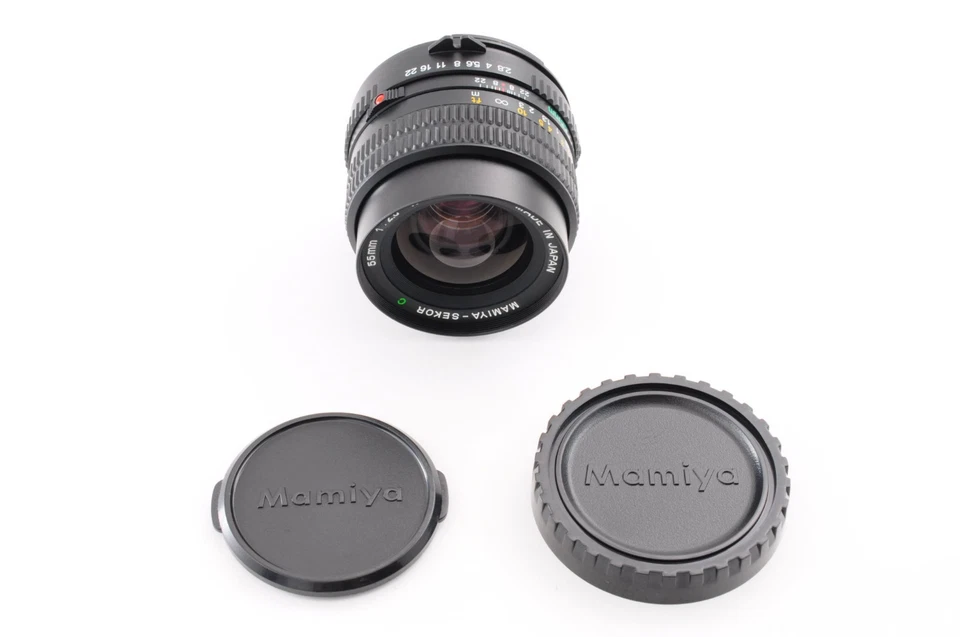 **COME NUOVO** Mamiya Sekor C 55 mm f/2.8 N + tappo per M645 1000S Super Pro TL dal Giappone - Immagine 3 di 4