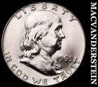 1963 Franklin Half Dollar- Silver- Choice Gem Brilliant Unc- Luster #J7391