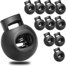 Plastic Spring Cord Locks 50-Pieces for Drawstrings, Paracords, and More