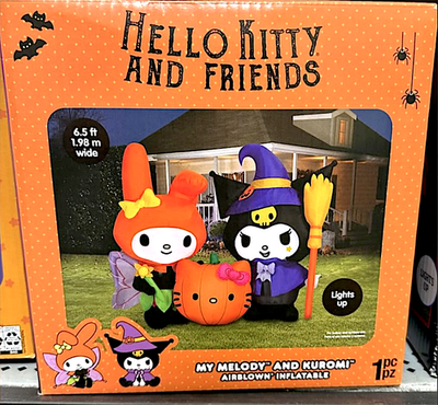 HELLO KITTY & FRIEND Halloween Inflatable Kuromi & My Melody