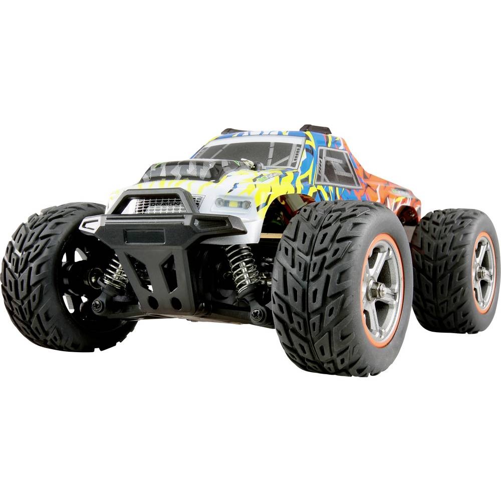 Monstertruck électrique Amewi 1:20 doté d'un châssis robuste anti-choc