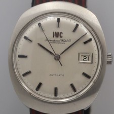 Orologio da polso IWC Schaffhausen data giorno quadrante argento automatico orologio da uomo