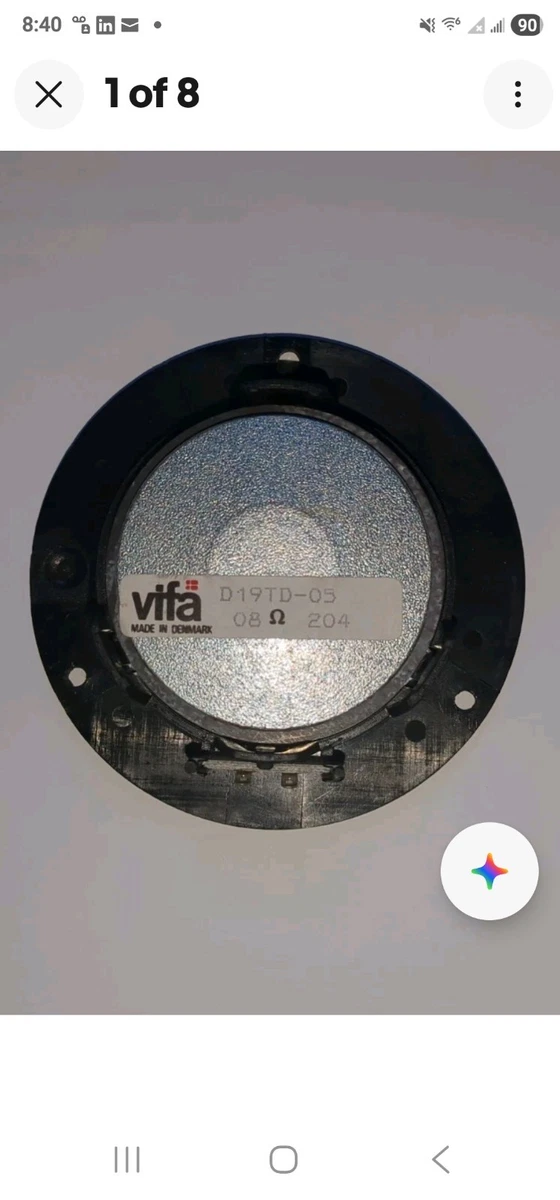 Paire De Tweeters Vifa DT 25 G-5 – 6 Ohms – Pour Enceintes – Occasion
