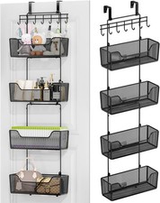 Over The Door Organizer - Hanging Door Organizer with 4 Metal Large Capacity