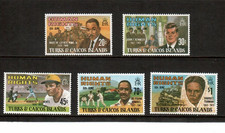 Turks & Caicos 1980 - Human Rights Leaders - Set of 5 Stamps Scott#457-61 - MNH