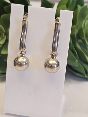 Silpada Ohrhänger Sterlingsilber 925 Kugel Ausrufezeichen P1887 Ohrstecker