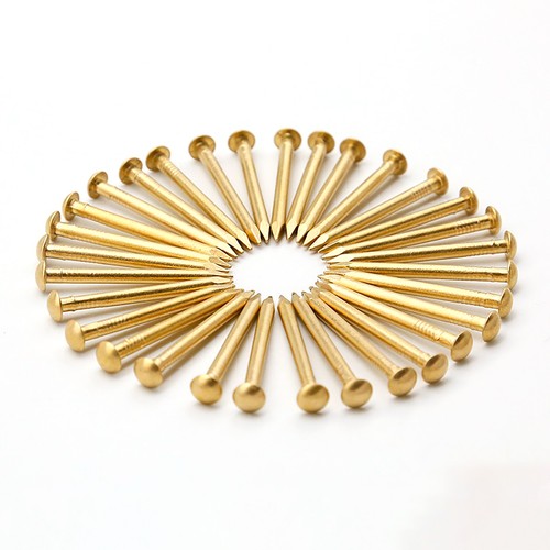 Small Round Head Nails Brass Antique Bronze Panel Pins Tacks Wood Crafts Furnitu - Picture 4 of 55